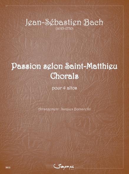 Passion selon St Matthieu, Chorals