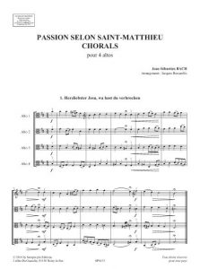 Passion selon St Matthieu, Chorals