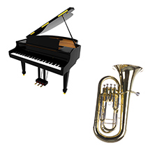 Tuba/Euphonium/Saxhorn et piano